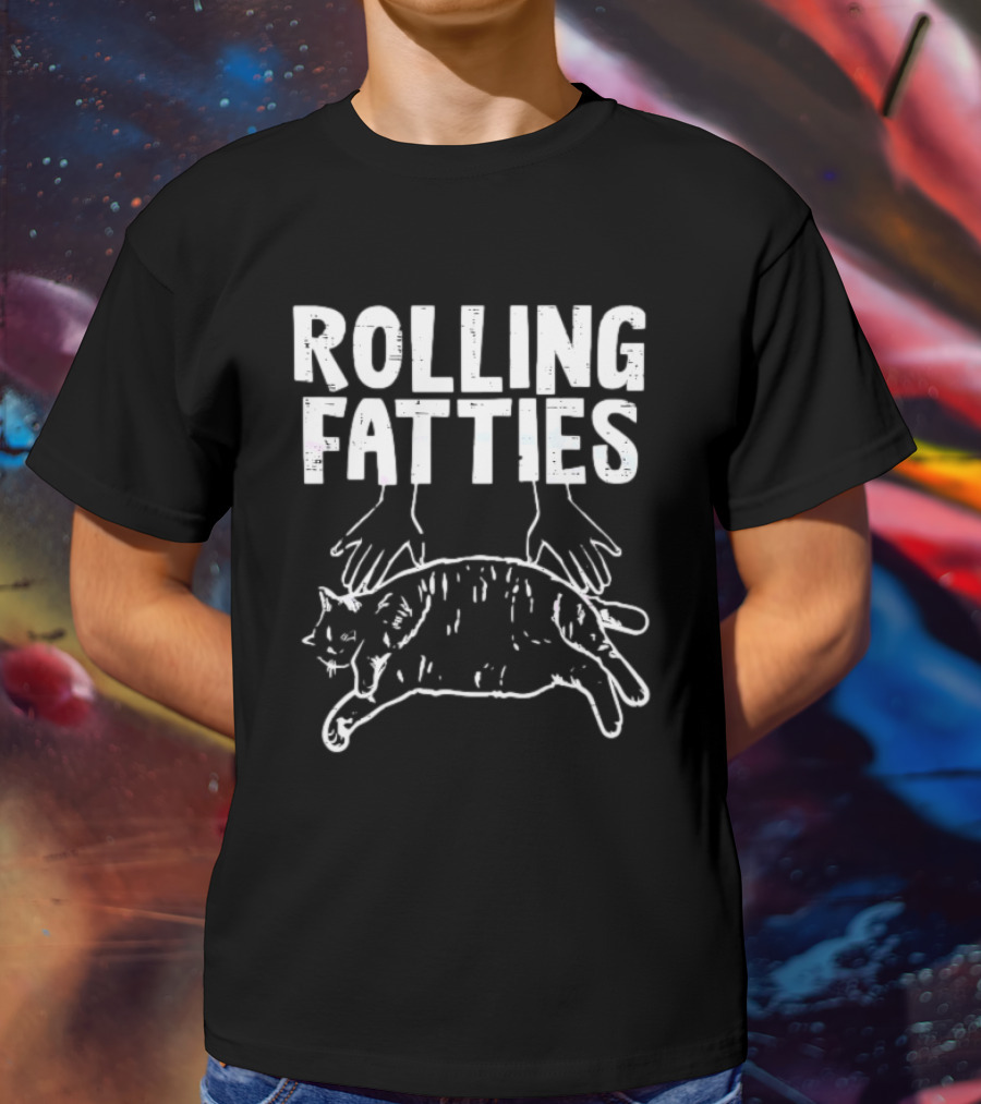 Rolling Fatties Cat Meme T-Shirt