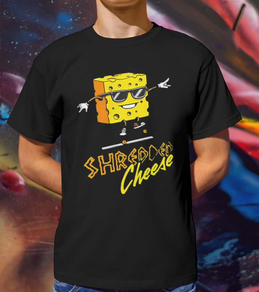 Shredded Cheese Skating Sunglasses Skateboard 2.0 T-Shirt