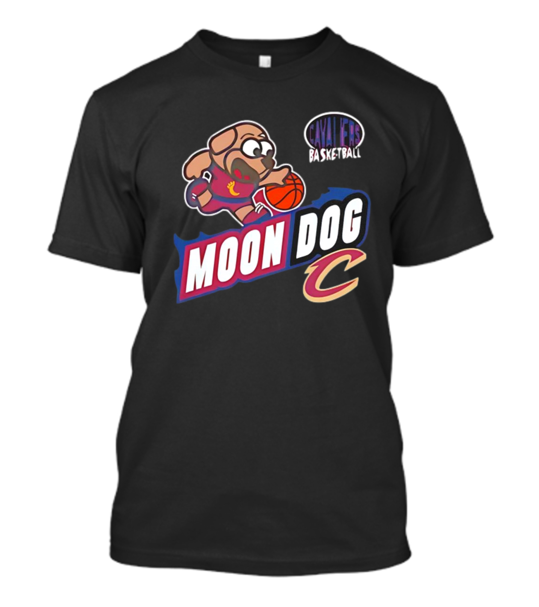 Cavaliers Basketball Moon Dog C T-Shirt