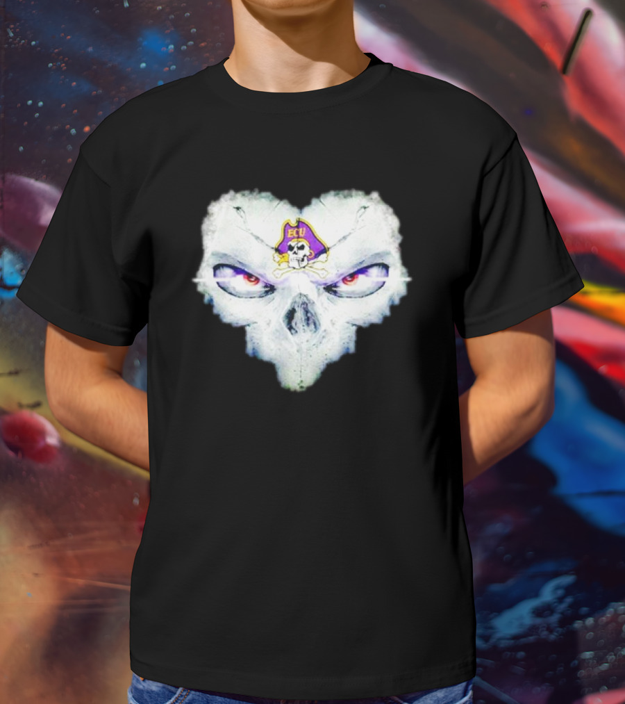 East Carolina Pirates ECU Skull Fantasy T-Shirt