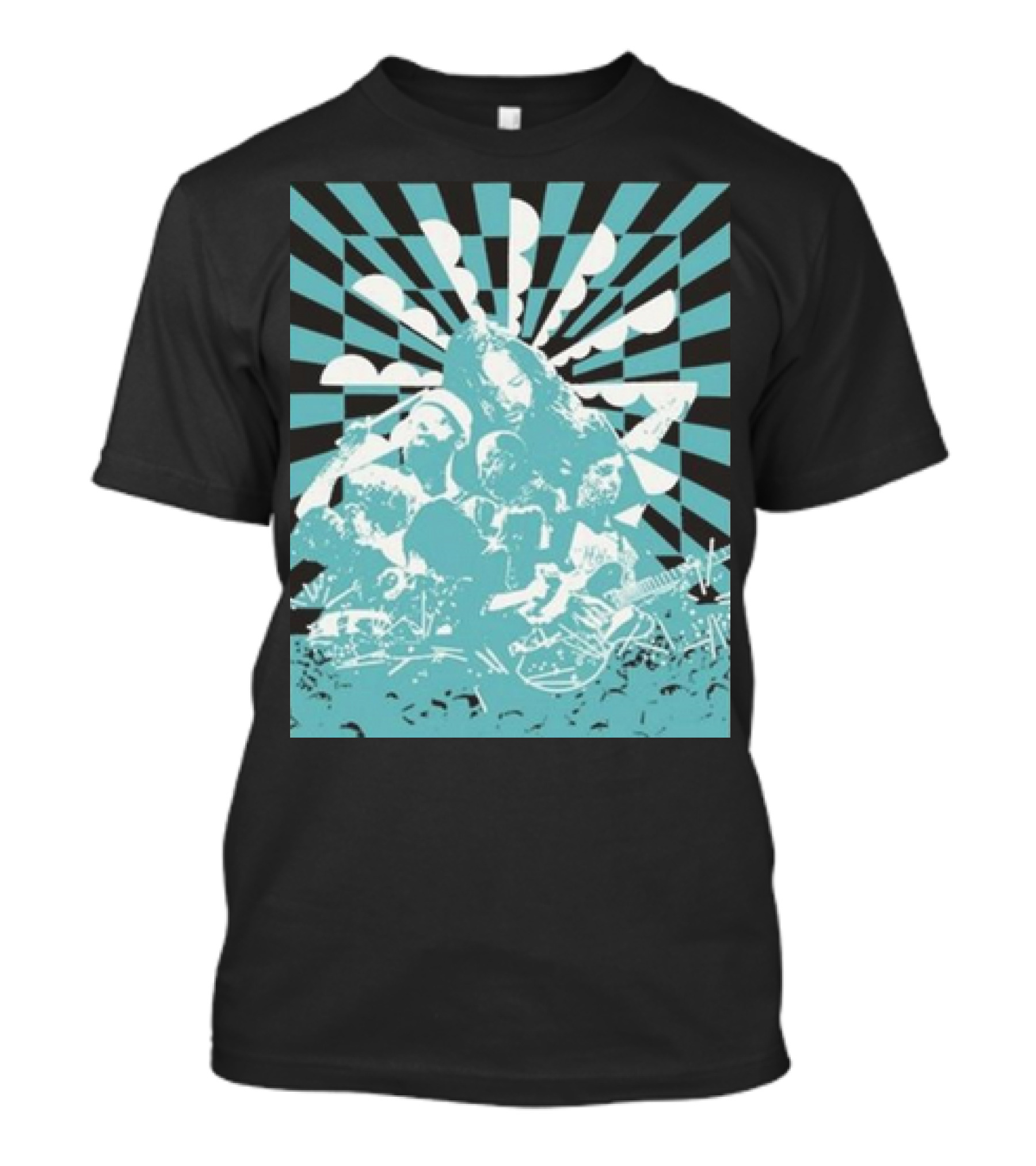 The War On Drugs Optical Collage Sunburst Band Montage T-Shirt