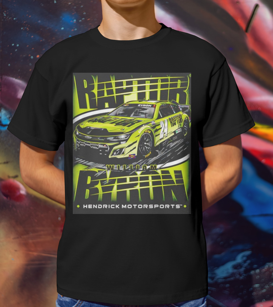 William Byron Raptor Car NASCAR Hendrick Motorsports Collection T-Shirt
