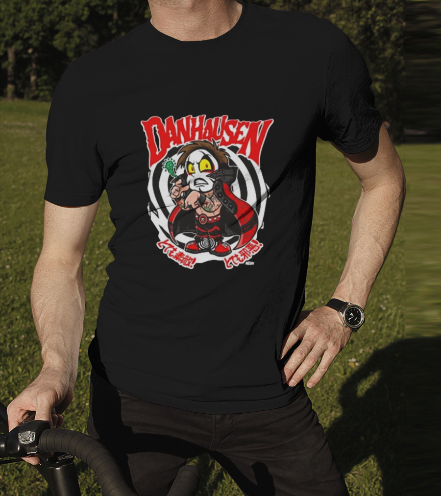 Danhausen Spiral Curse Character With Tattoo And Cape T-Shirt