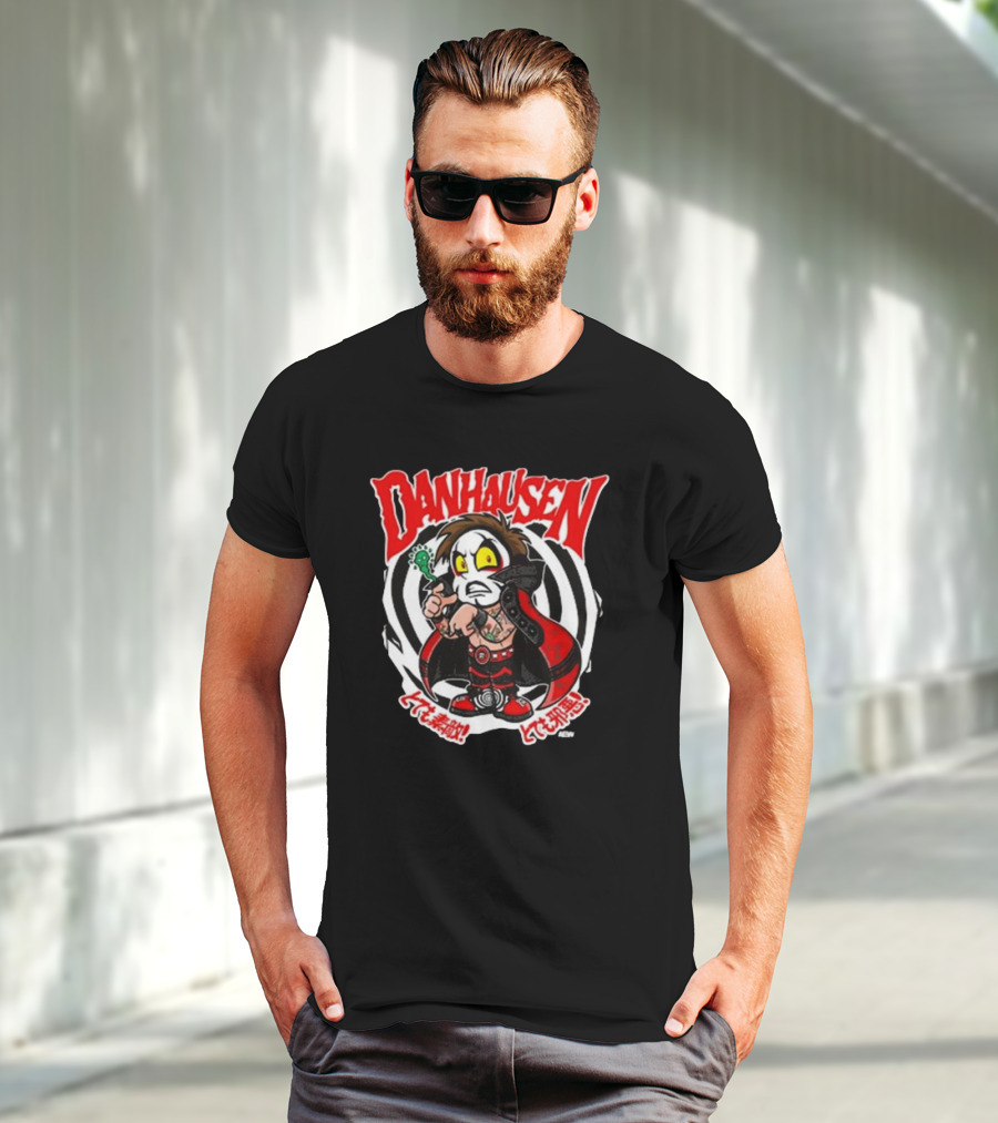 Danhausen Spiral Curse Character With Tattoo And Cape T-Shirt