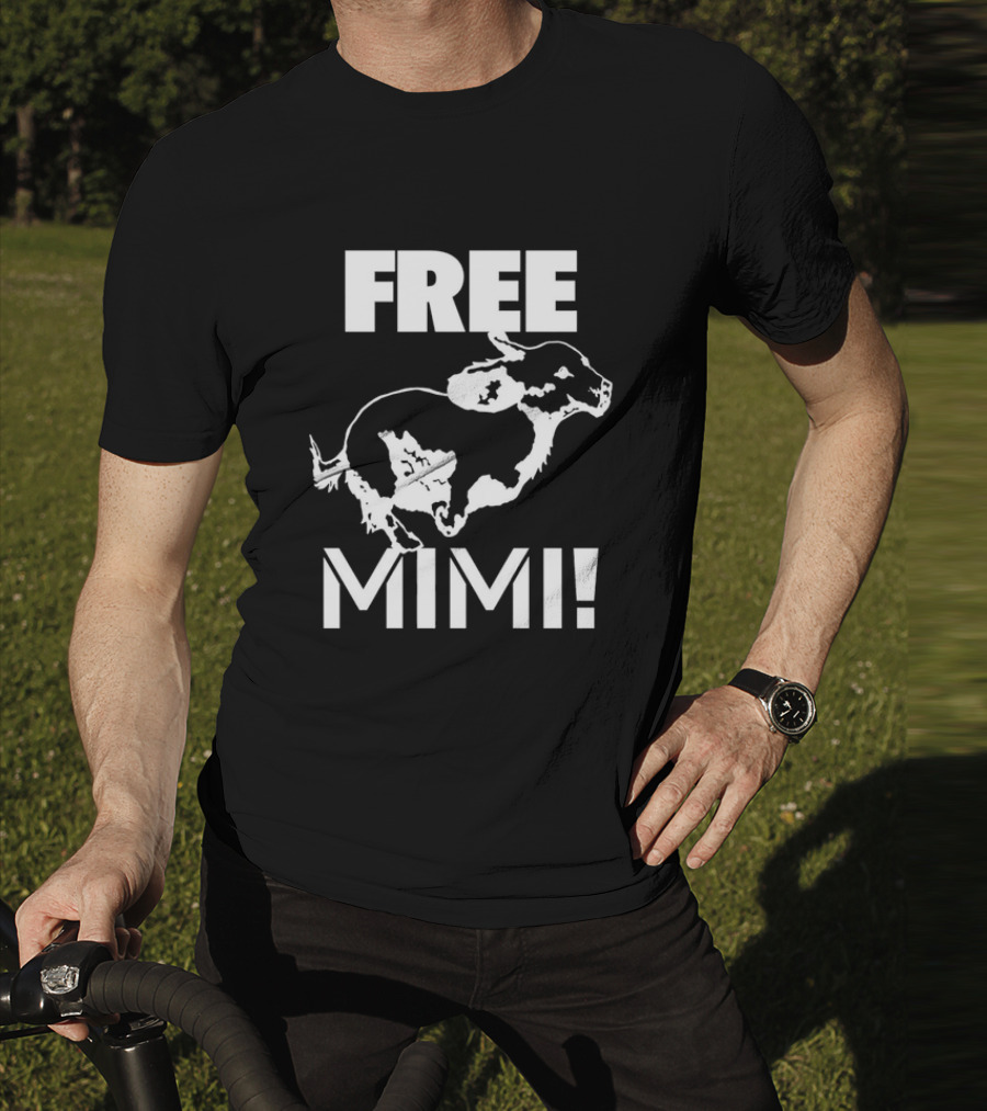 Free Mimi Running Cow T-Shirt