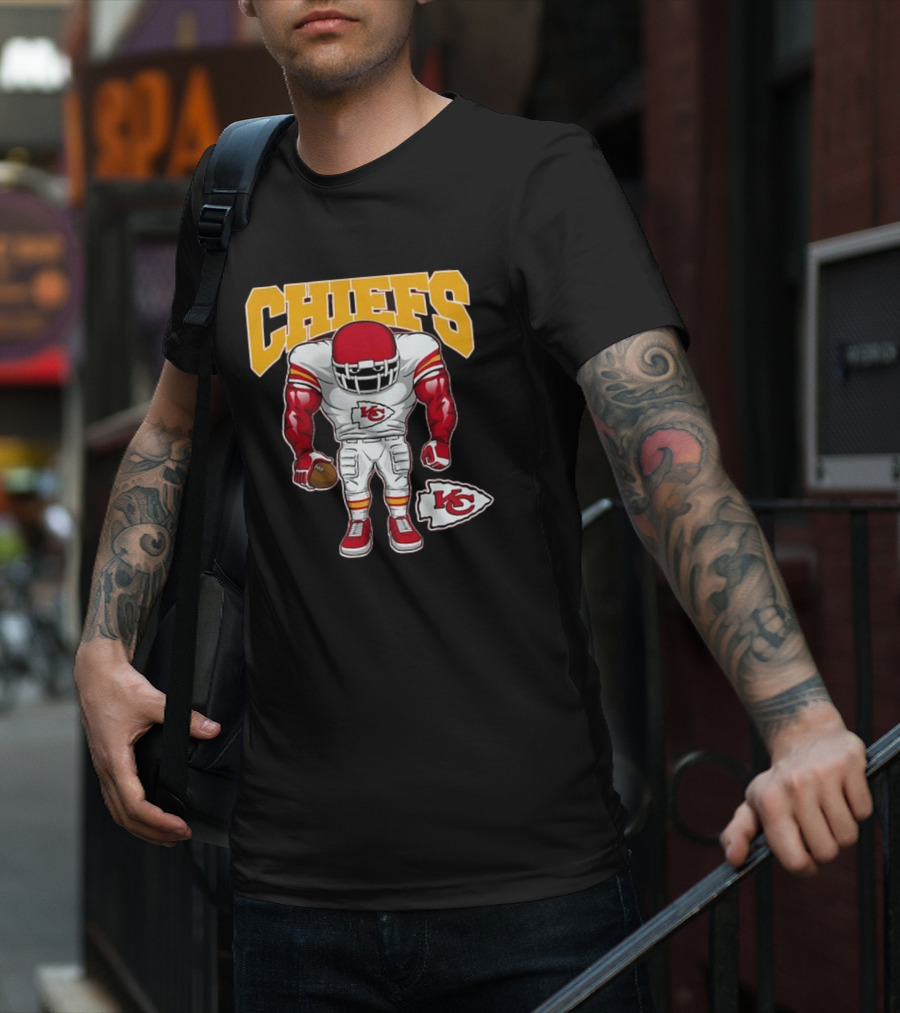 Kansas City Chiefs Brute Squad Football Player T-Shirt