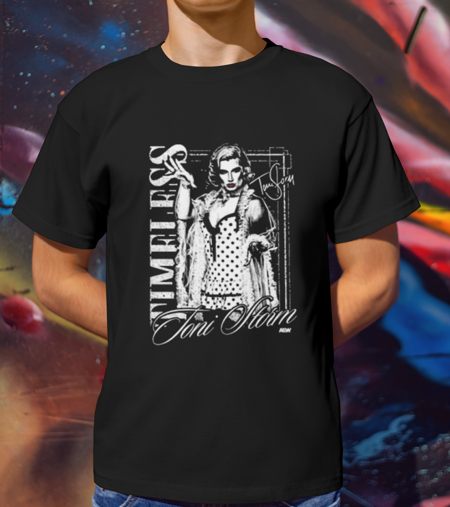 Toni Storm Timeless Glamour NEW Vintage Polka Dot T-Shirt