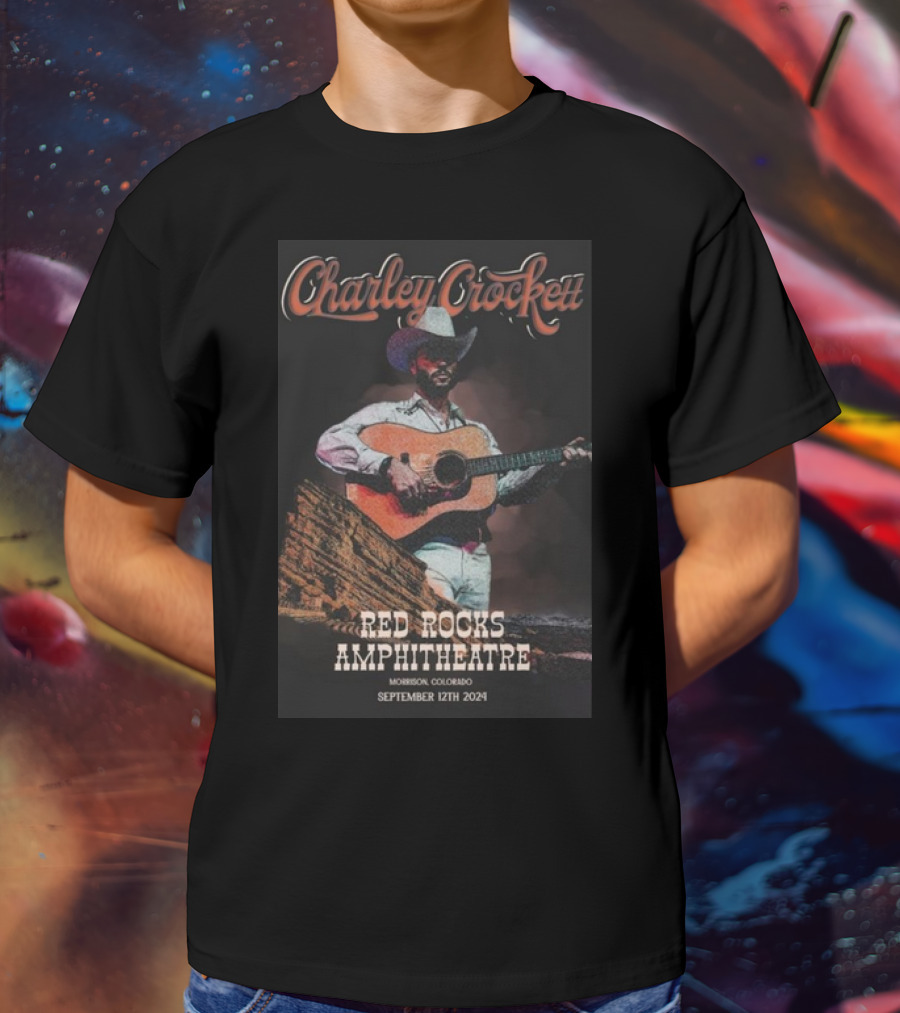 Charley Crockett Red Rocks Amphitheatre Morrison Colorado September 12th T-Shirt