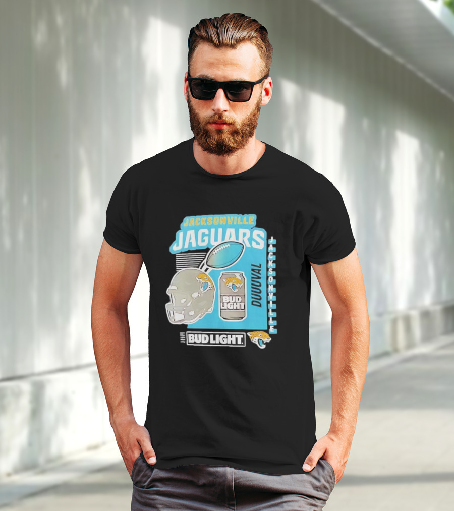 Jacksonville Jaguars Bud Light Football Duuuval Jacksonville T-Shirt