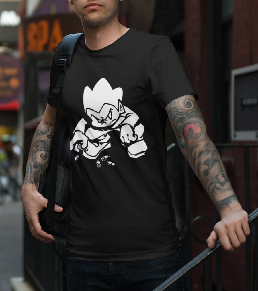 Needlejuice Records FNF Lowkey Pico Character With Bullets T-Shirt