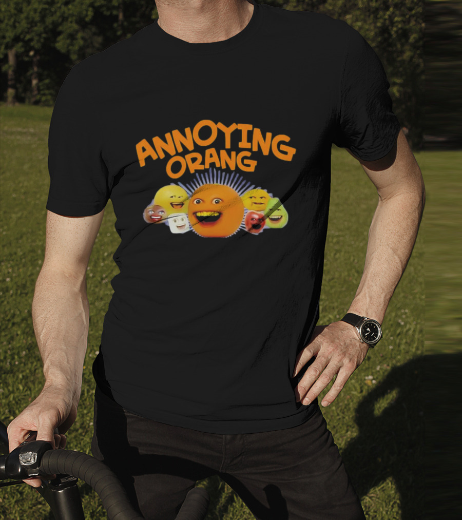 Annoying Orange Characters Faces Smile T-Shirt