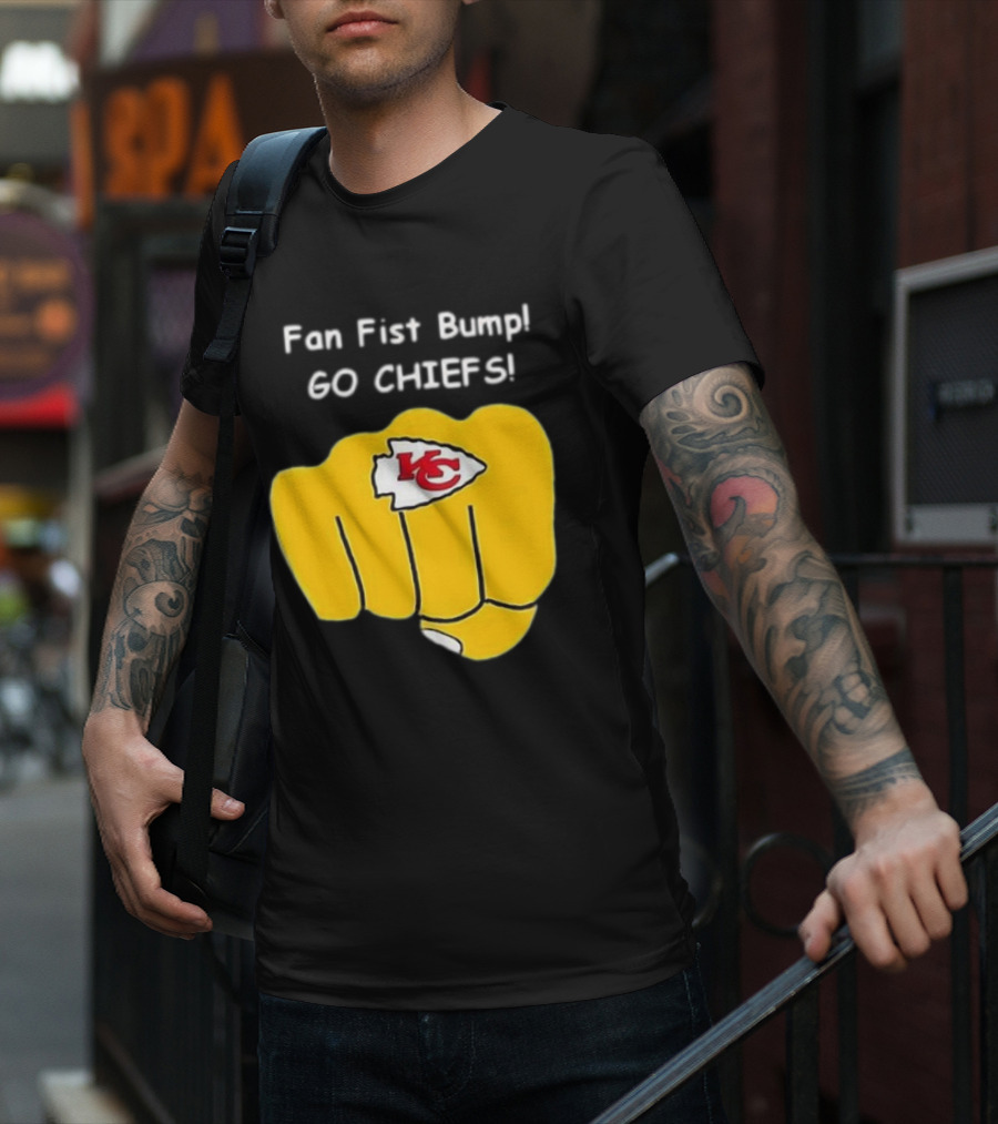 Fan Fist Bump Go Chiefs KC T-Shirt