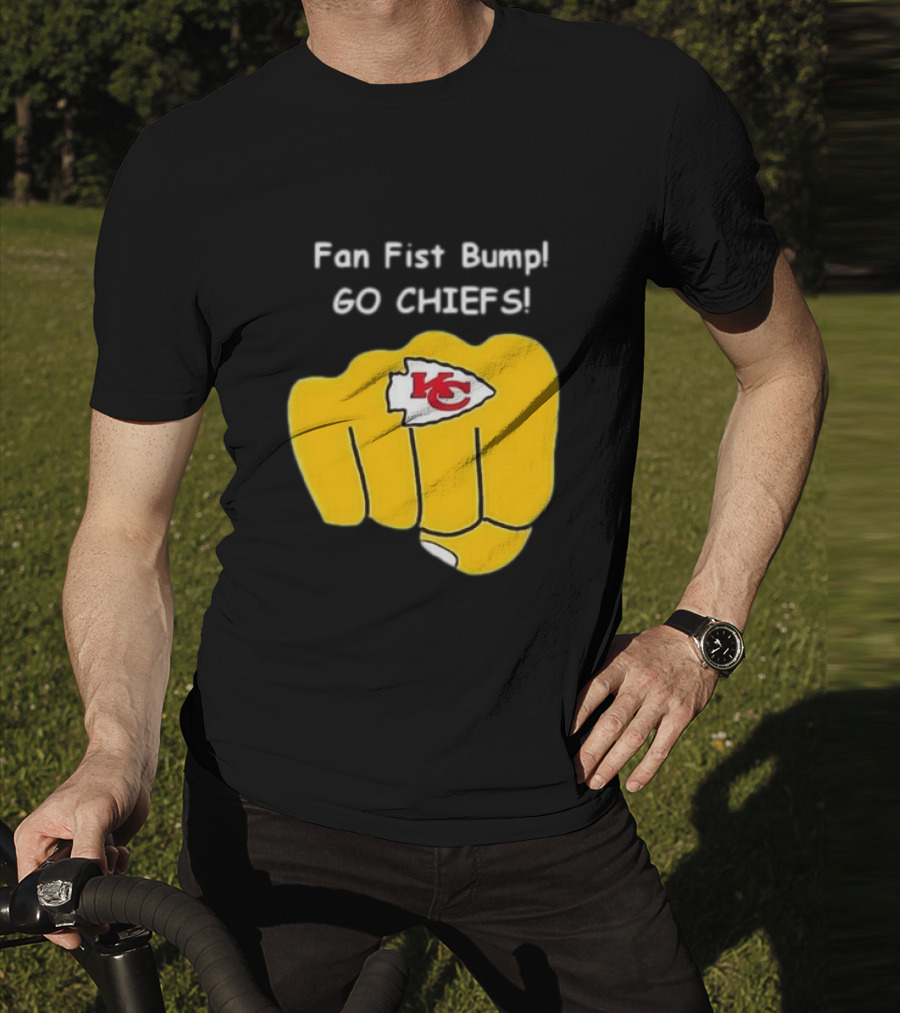 Fan Fist Bump Go Chiefs KC T-Shirt