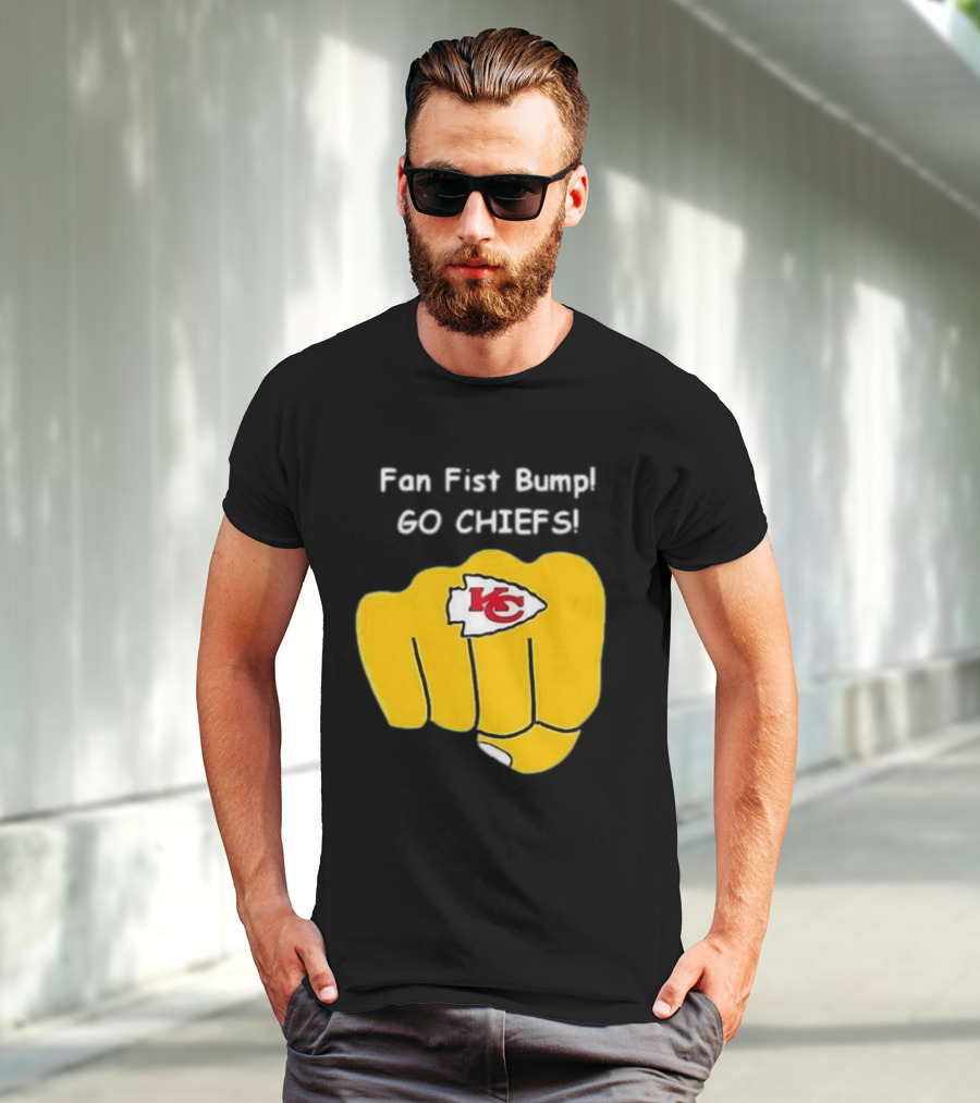 Fan Fist Bump Go Chiefs KC T-Shirt