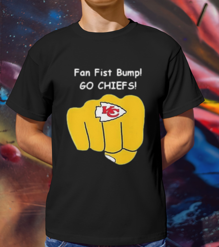 Fan Fist Bump Go Chiefs KC T-Shirt