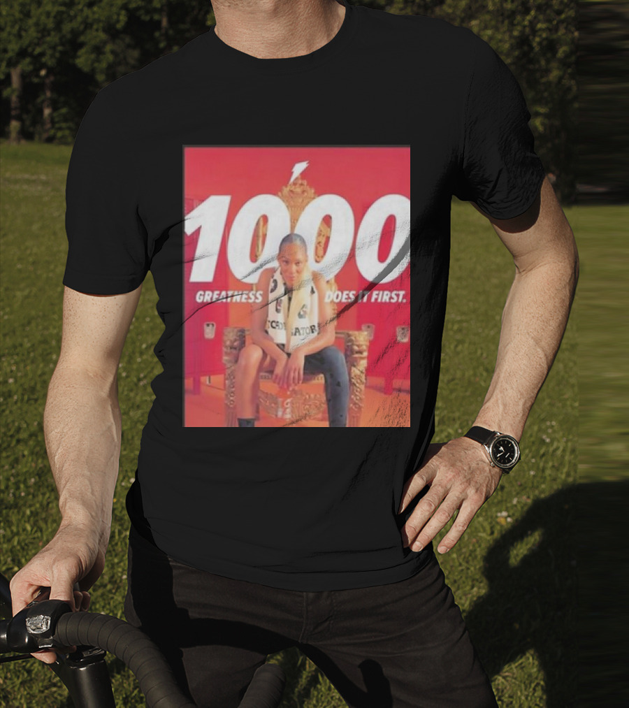 1000 Greatness Does It First A’ja Wilson Iconic Chair Sports Empowerment T-Shirt