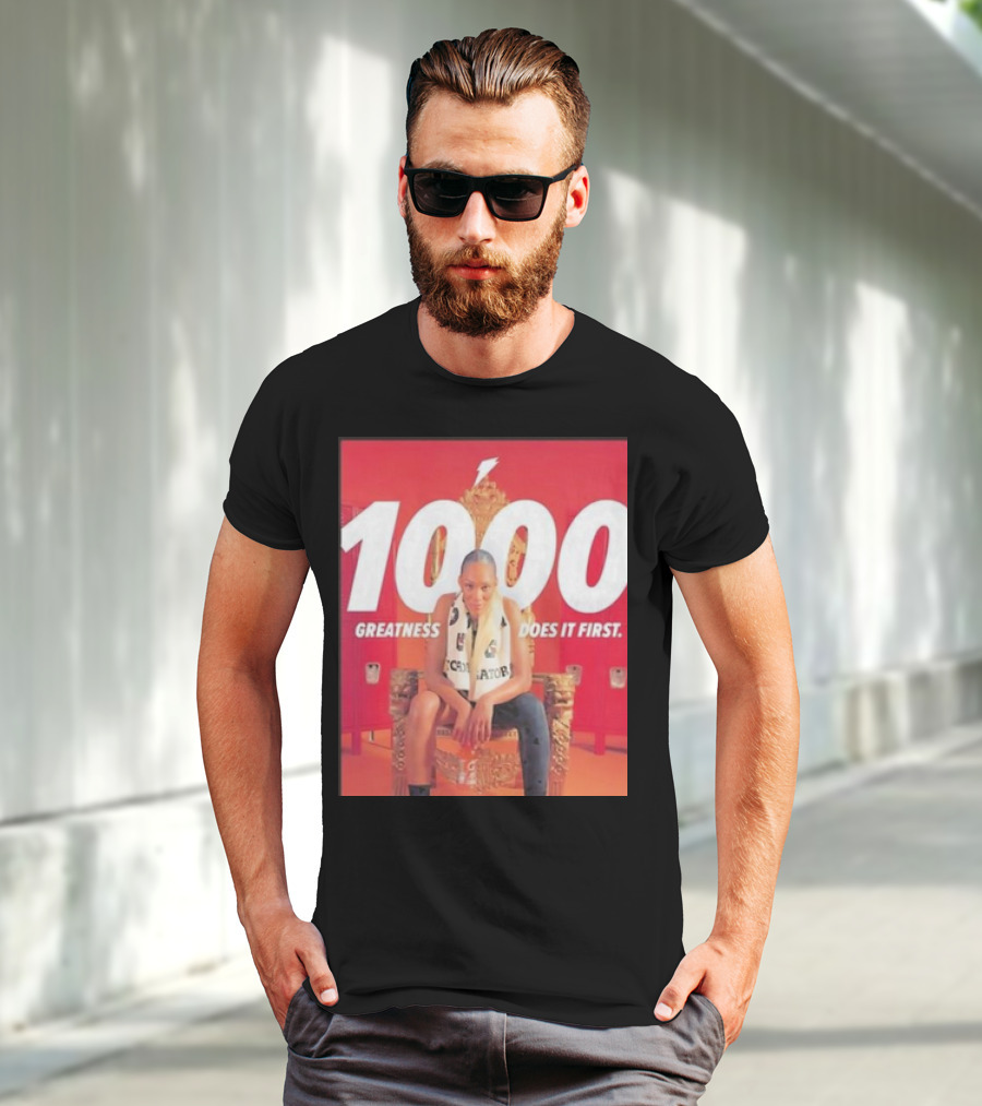 1000 Greatness Does It First A’ja Wilson Iconic Chair Sports Empowerment T-Shirt