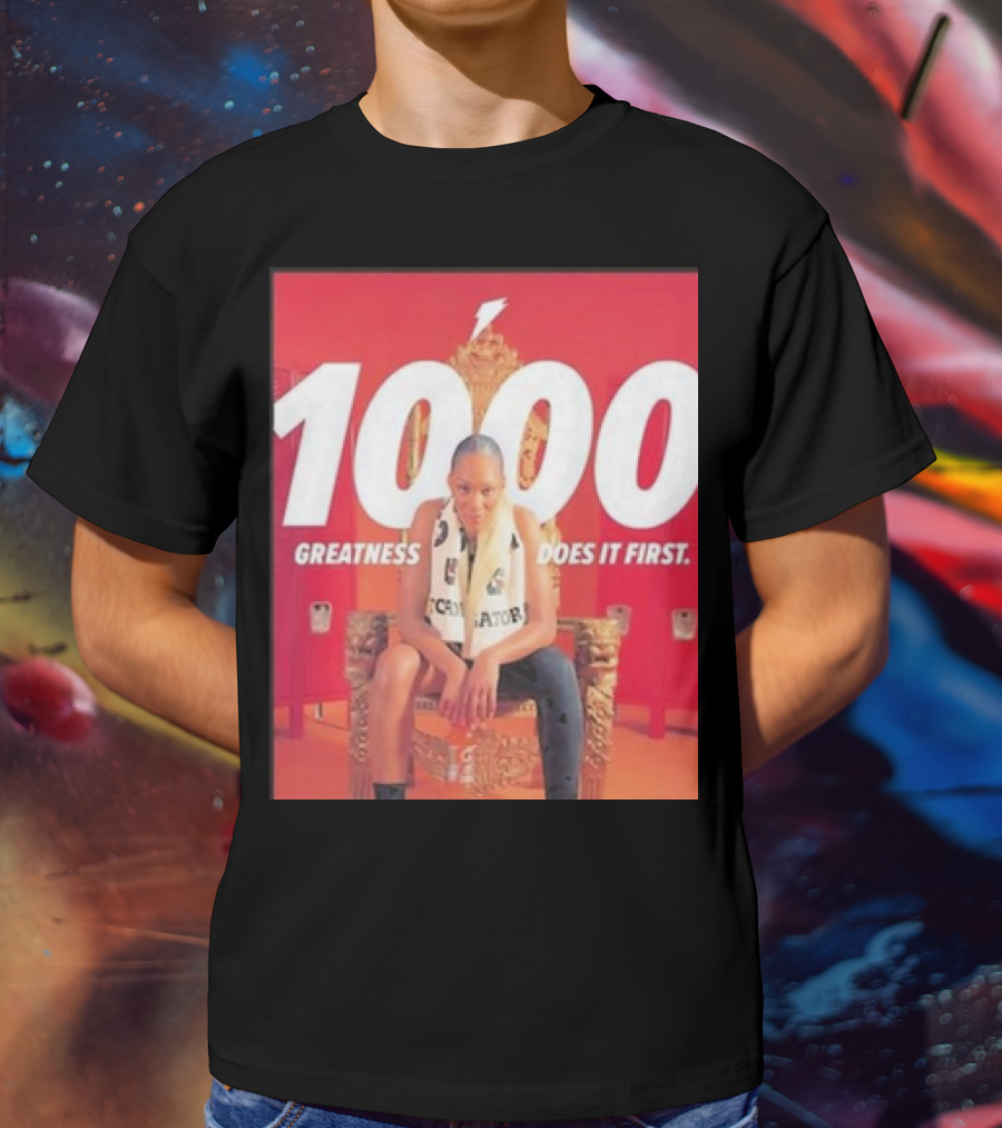 1000 Greatness Does It First A’ja Wilson Iconic Chair Sports Empowerment T-Shirt
