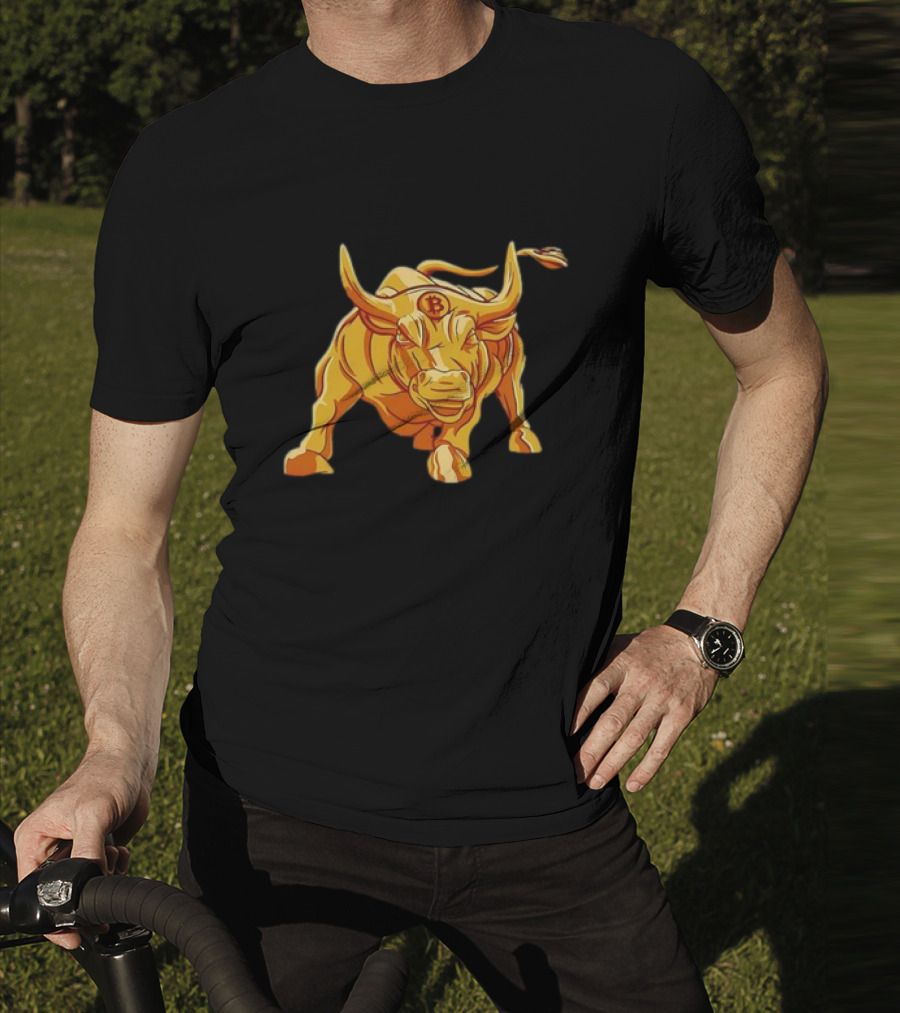 Bitcoin Crypto Bull Golden Btc T-Shirt