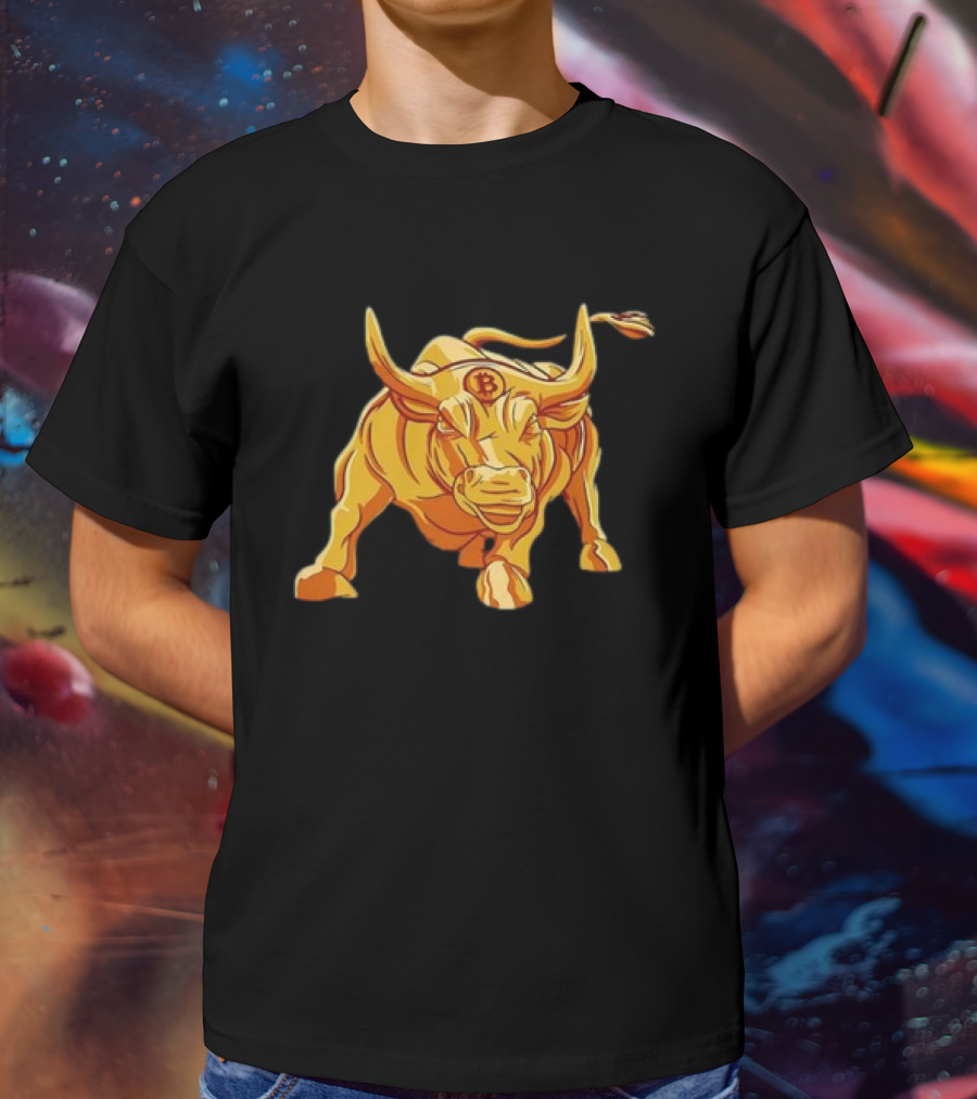 Bitcoin Crypto Bull Golden Btc T-Shirt