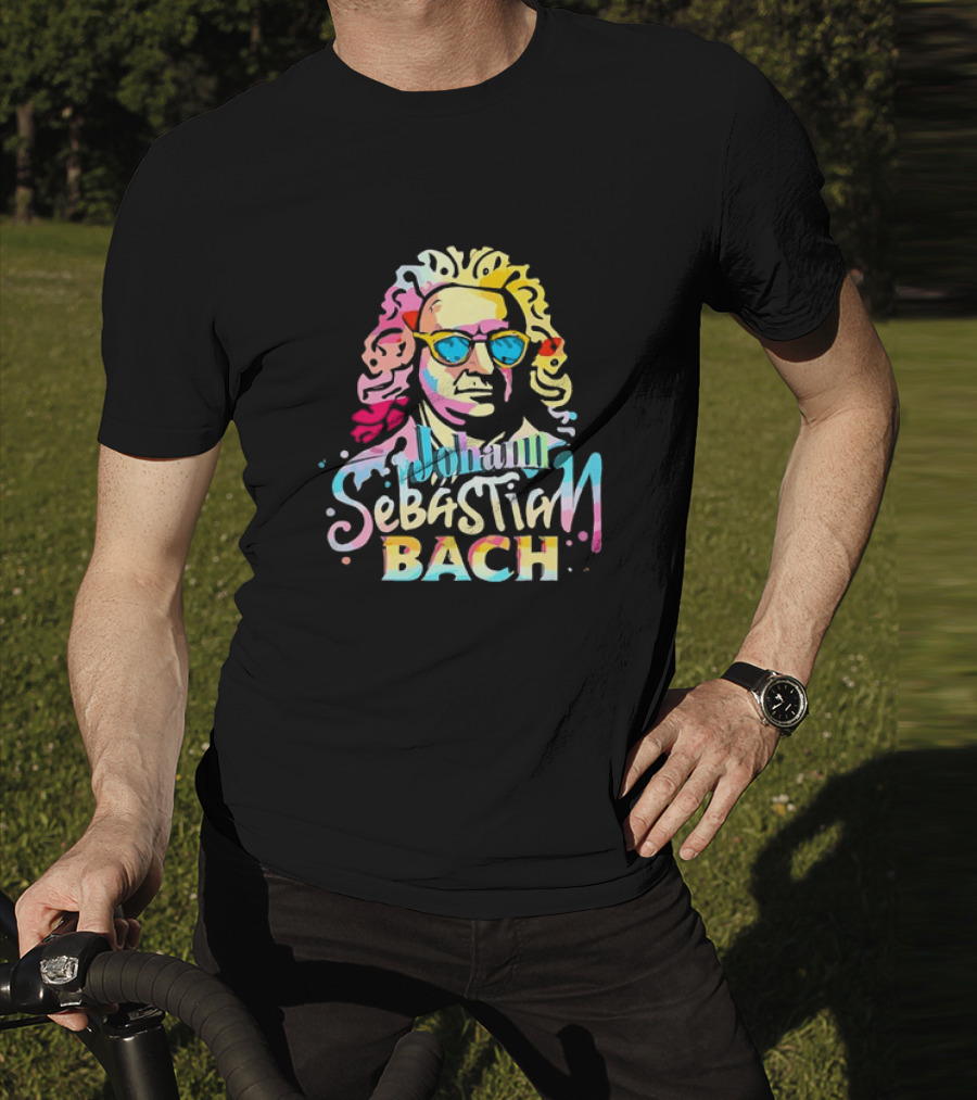 Johann Sebastian Bach Colorful Sunglasses T-Shirt