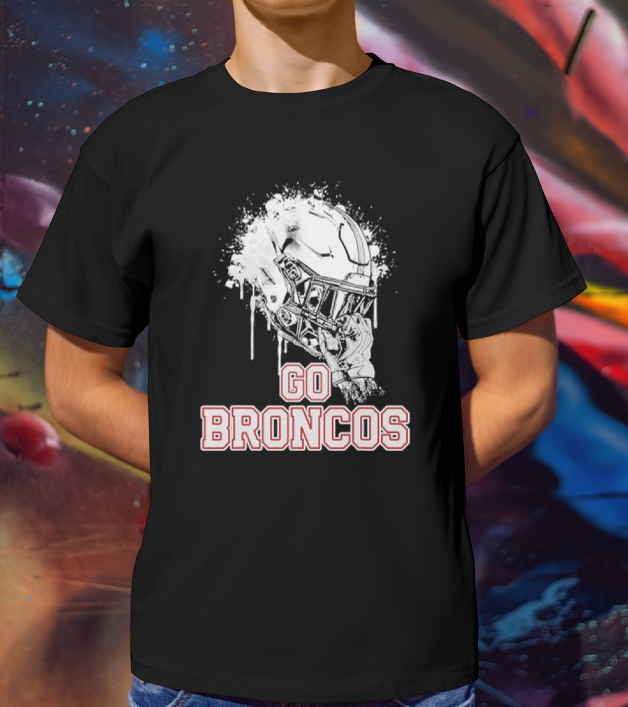 Go Broncos Palm Beach Central Rising Helmet T-Shirt