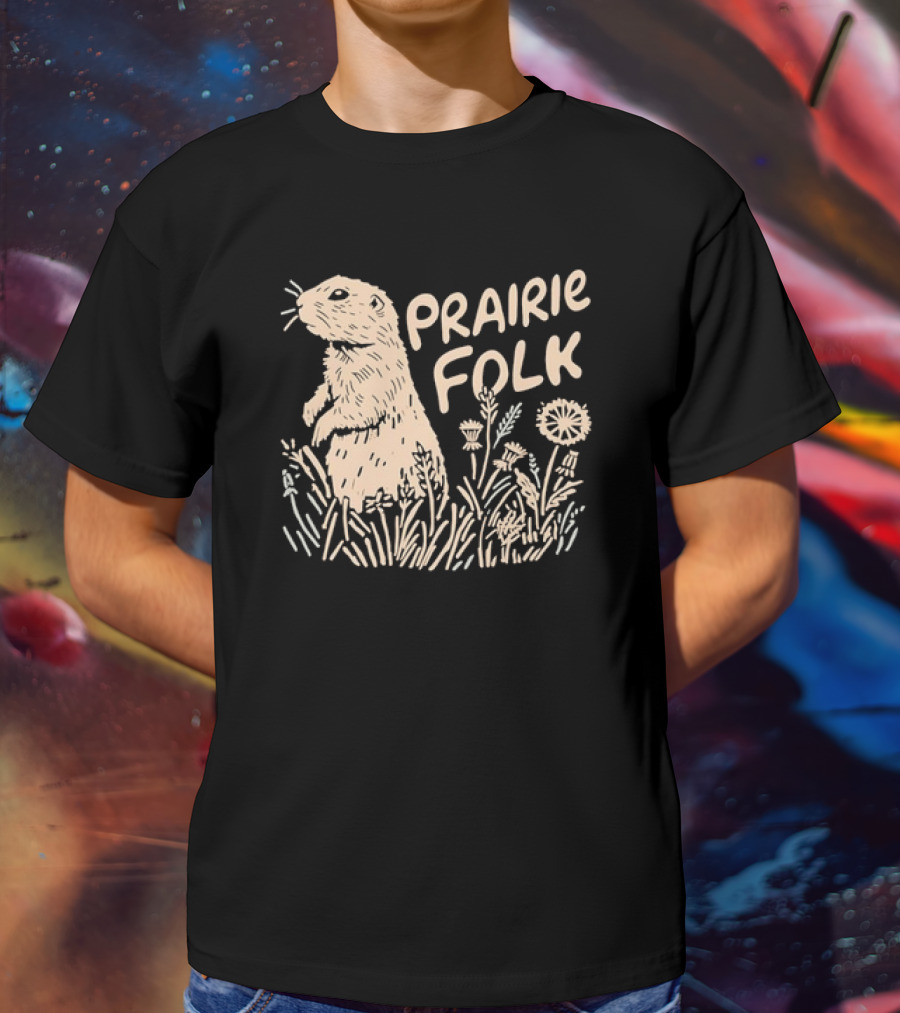 Prairie Folk Prairie Dog And Wildflowers September 24 T-Shirt