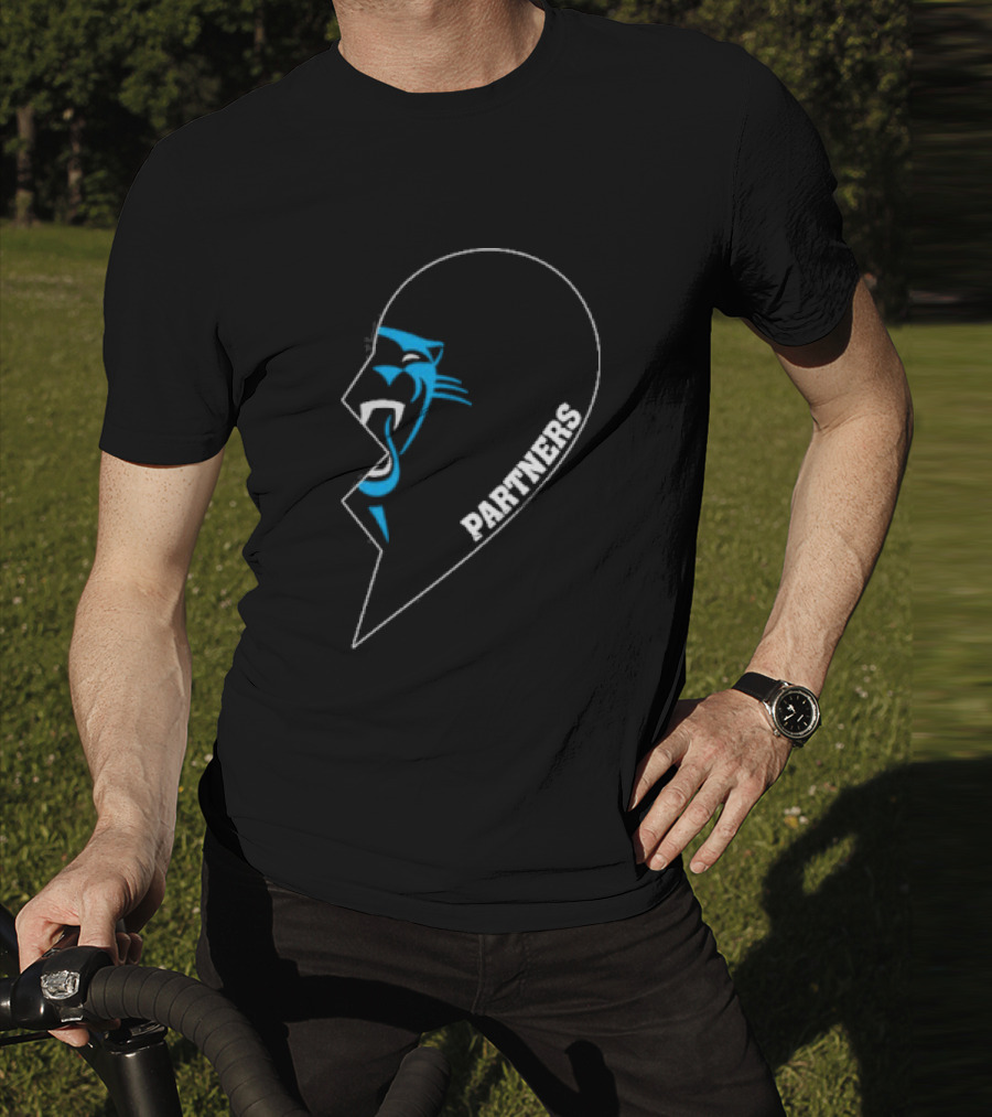 Carolina Panthers Partners Half Heart Emblem T-Shirt
