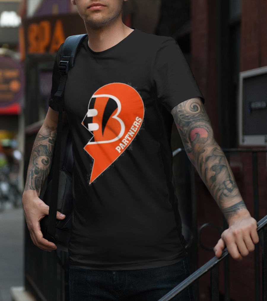 Cincinnati Bengals Partners Heart B T-Shirt