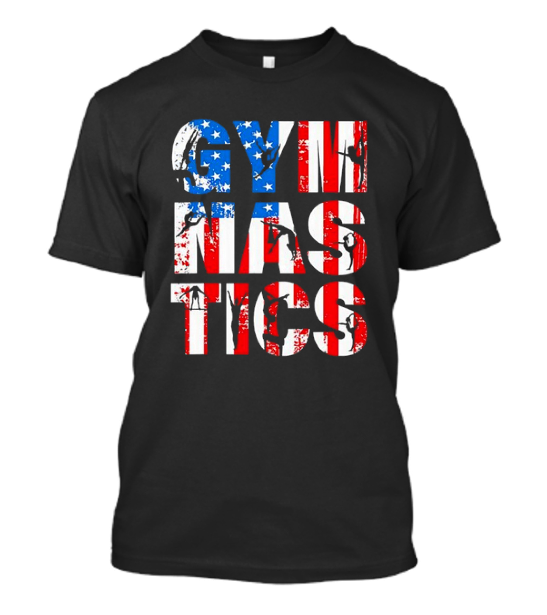 American Flag Gymnastics Team Lovers USA Gymnast T-Shirt