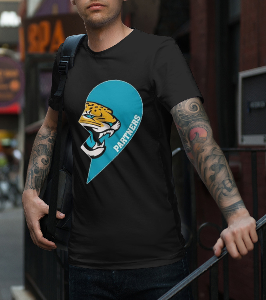 Jacksonville Jaguars Partners Half Heart T-Shirt