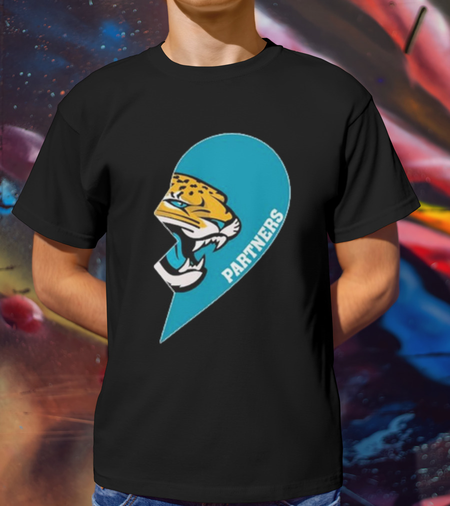 Jacksonville Jaguars Partners Half Heart T-Shirt