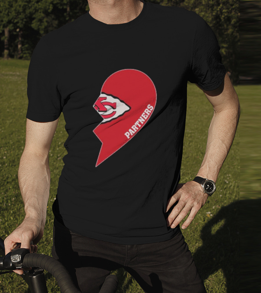 Kansas City Chiefs Partners Half Heart T-Shirt
