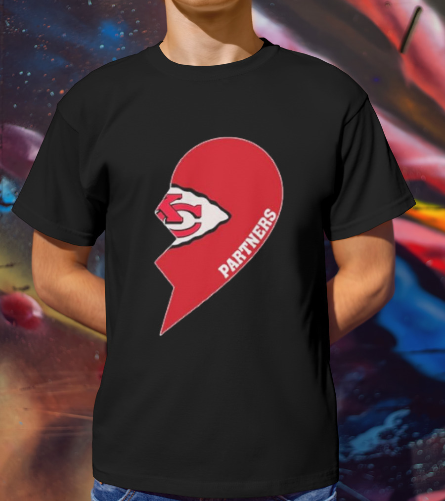 Kansas City Chiefs Partners Half Heart T-Shirt