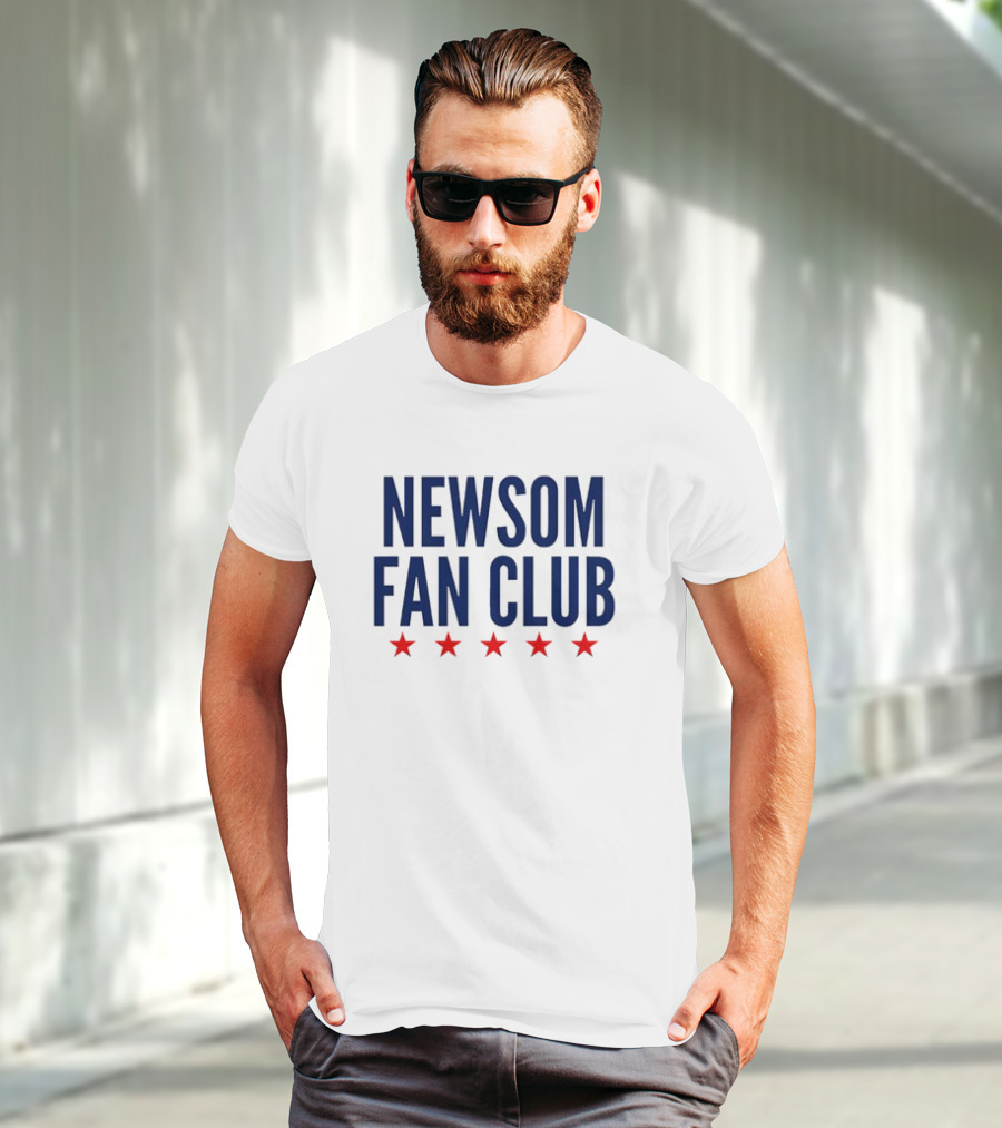 Newsom Fan Club Five Red Stars T-Shirt