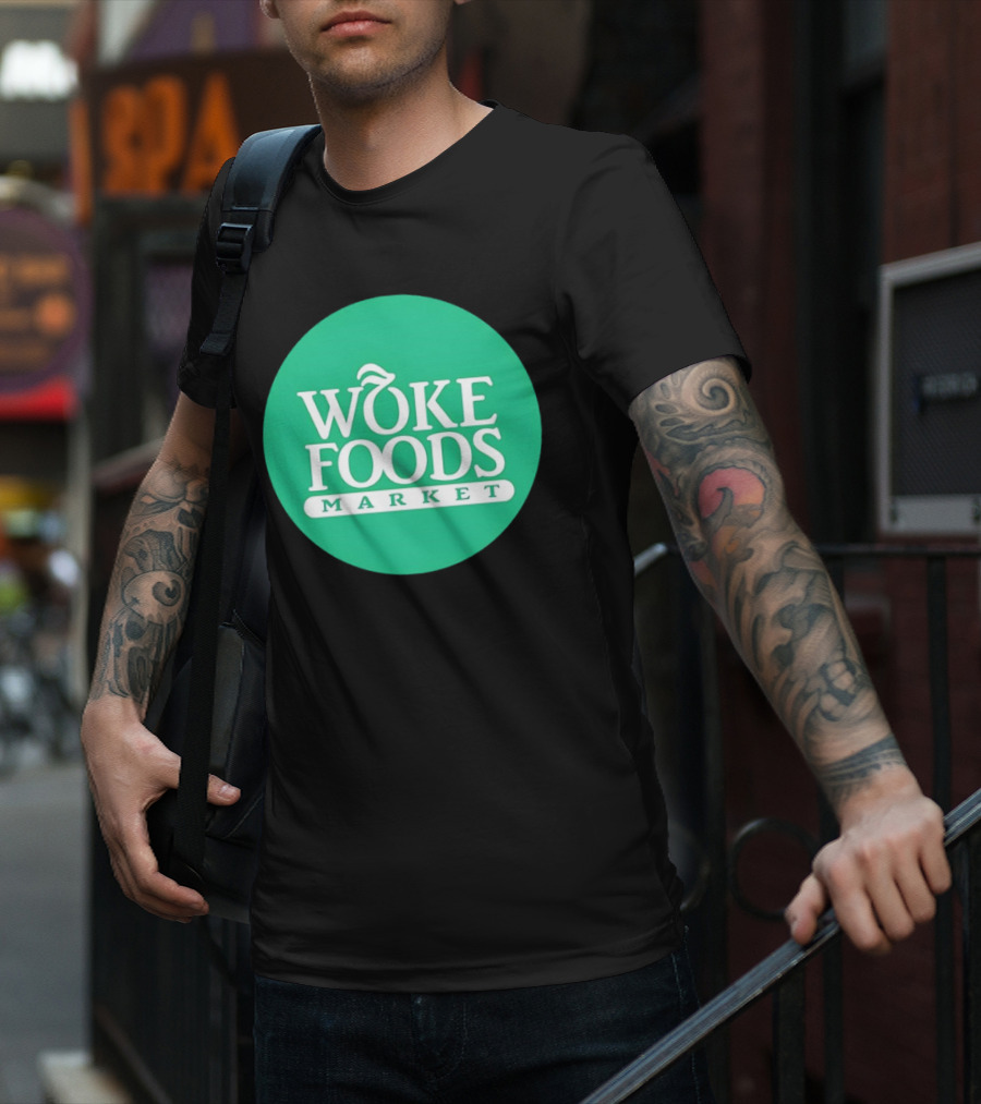 Woke Foods Market Green Circle T-Shirt