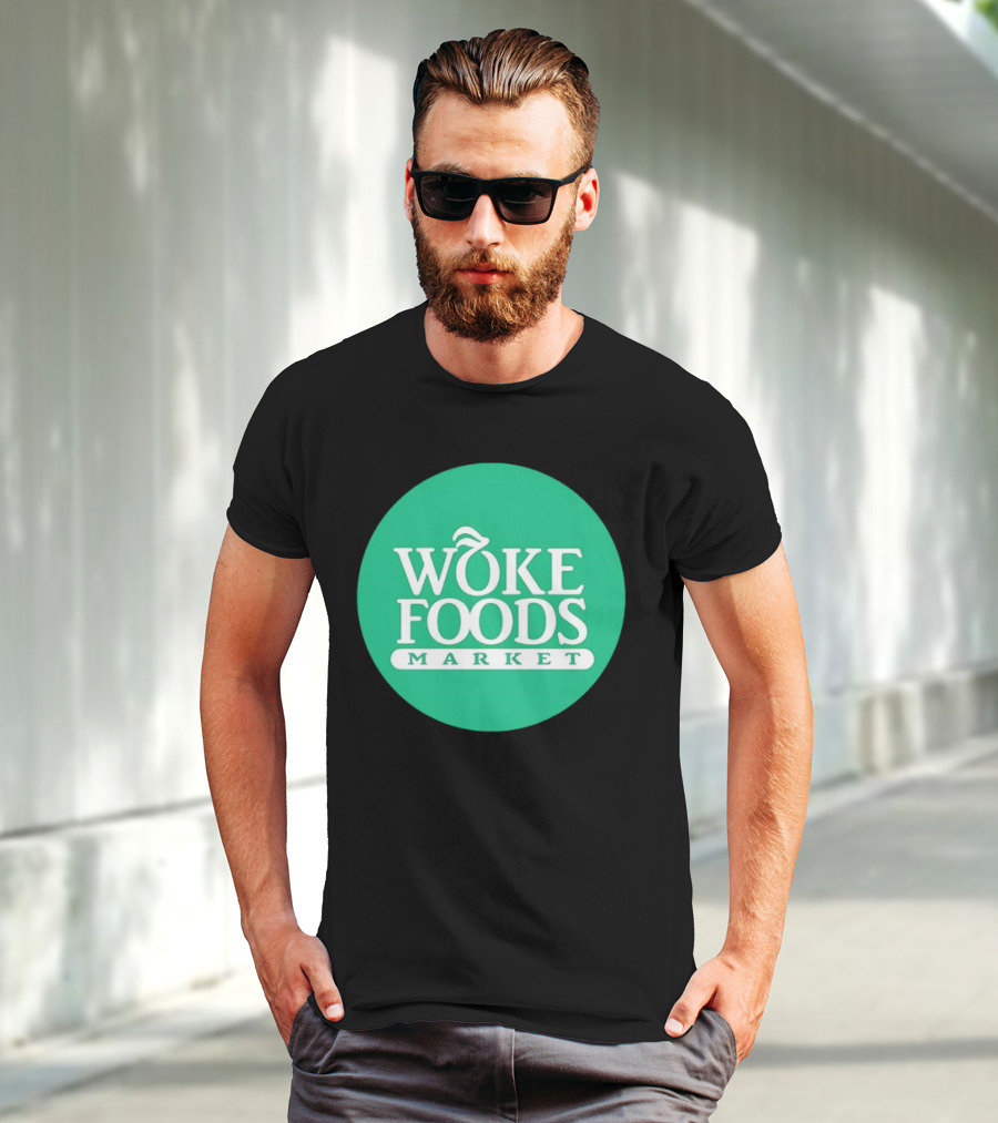 Woke Foods Market Green Circle T-Shirt