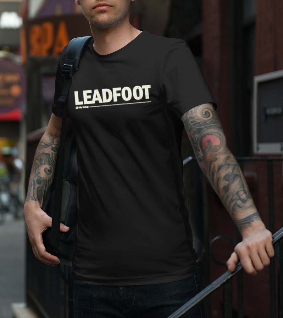 Billy Strings Leadfoot Bumper Sticker Text T-Shirt