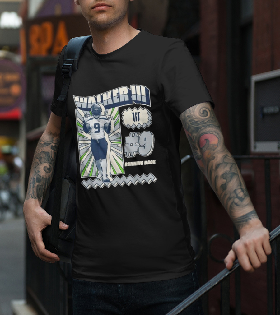 Walker III #9 Running Back T-Shirt