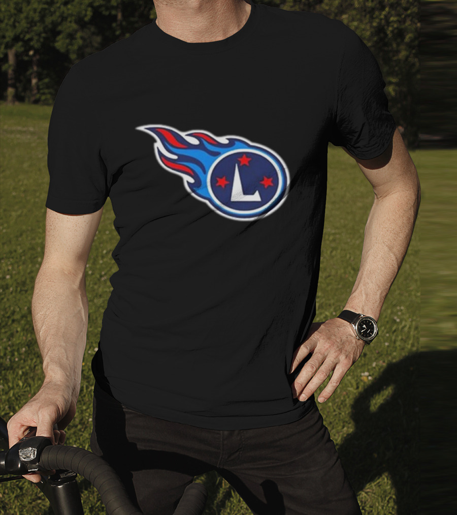 Tennessee L'S Football Flames Stars T-Shirt