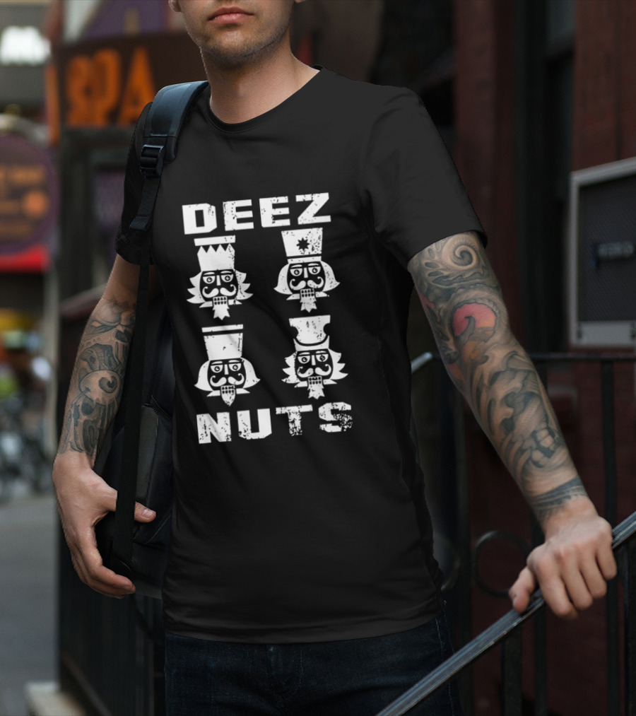 DEEZ NUTS Christmas Nutcracker Quartet T-Shirt