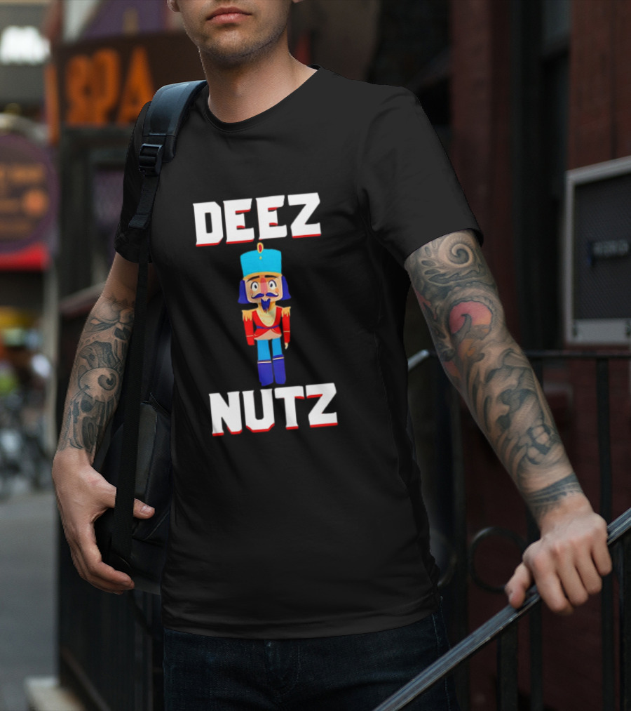 Deez Nutz Nutcracker Christmas Holiday Nuts T-Shirt