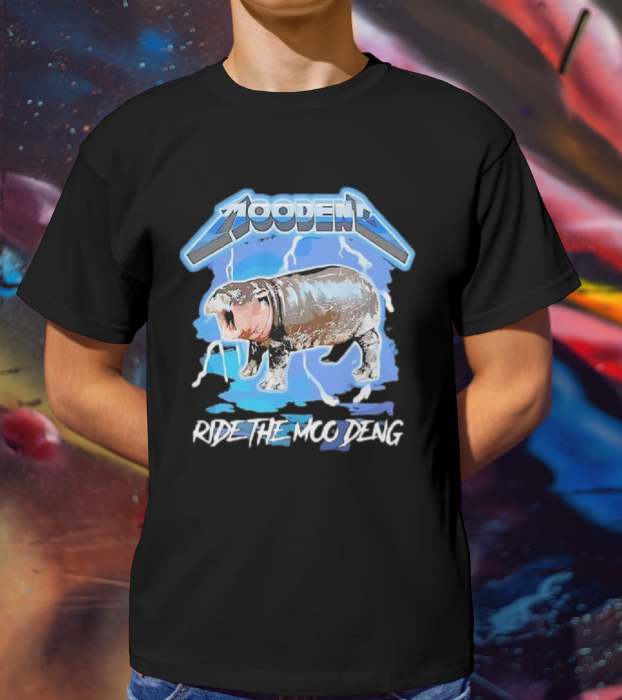 Moo Deng Ride The Moo Deng Electric Hippo T-Shirt