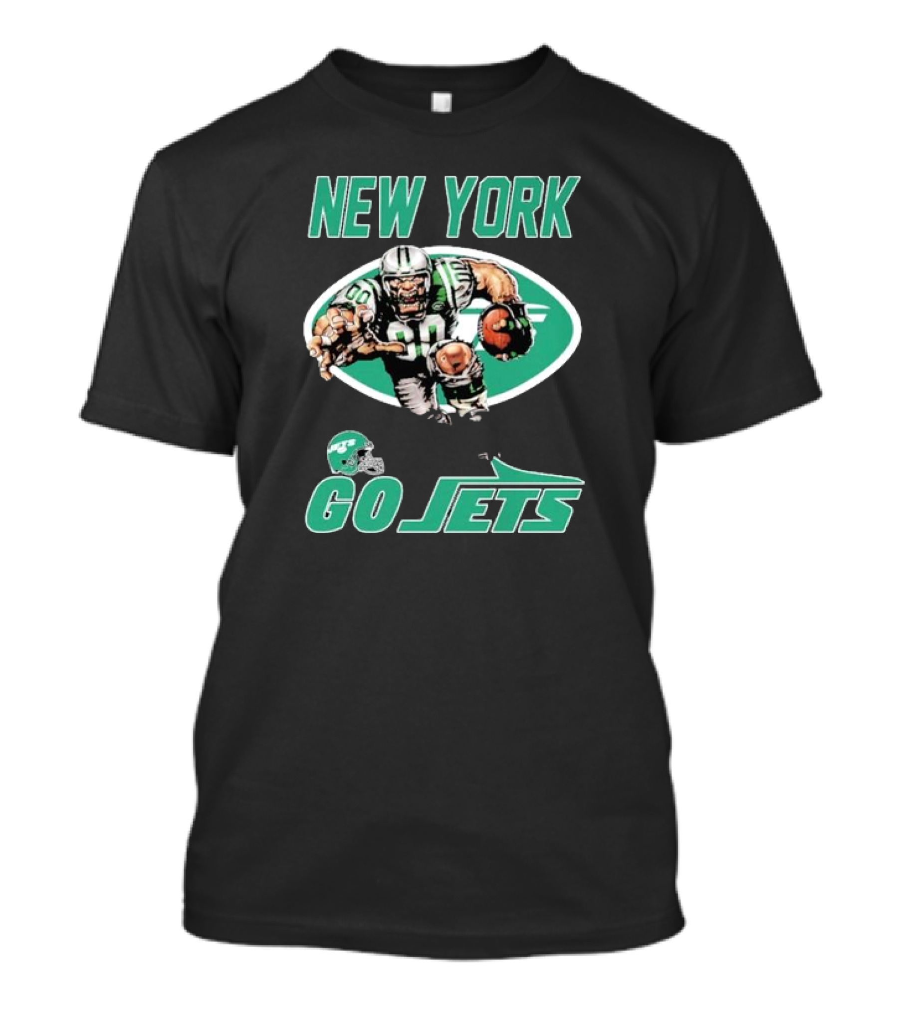 New York Jets Football Player Mascot Go Jets T-Shirt