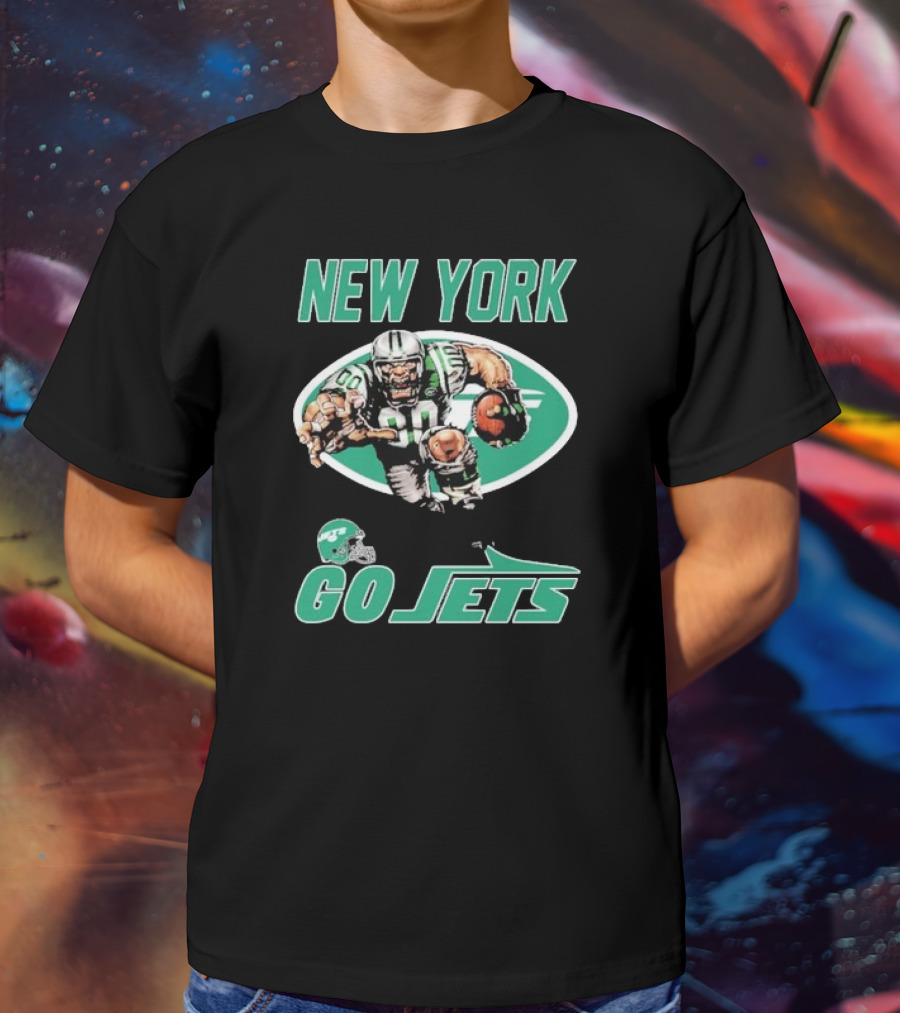 New York Jets Football Player Mascot Go Jets T-Shirt