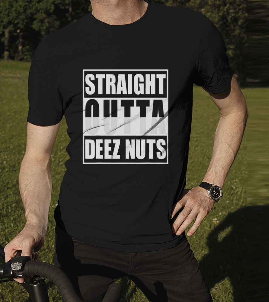 Straight Outta Deez Nuts Christmas T-Shirt
