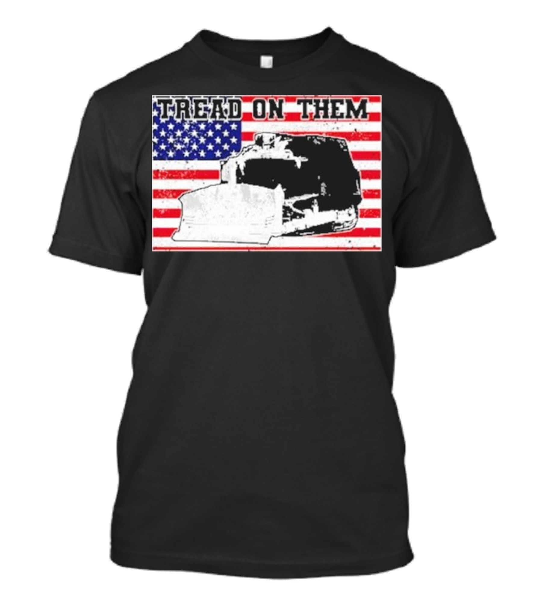 Tread On Them American Flag Killdozer T-Shirt