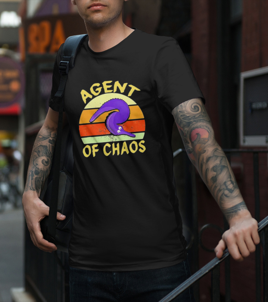 Agent Of Chaos Worm On String Retro T-Shirt