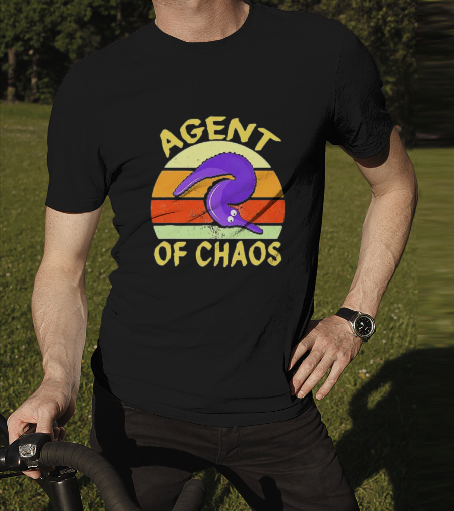 Agent Of Chaos Worm On String Retro T-Shirt