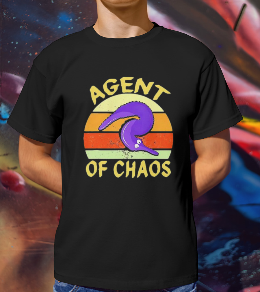 Agent Of Chaos Worm On String Retro T-Shirt